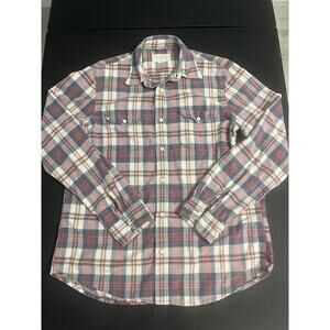 VTG Denim & Supply Large Adult Button Shirt Plaid Long Sleeve Casual Preppy Mens